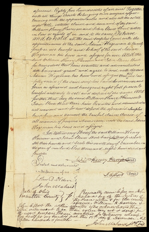 Lot 71 William Henry Harrison