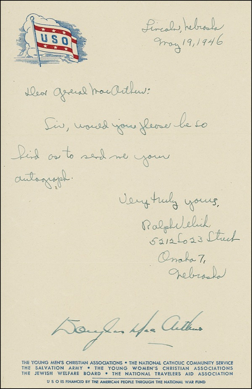 Lot 397 Douglas MacArthur