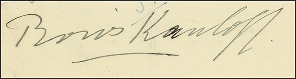 Lot 1112 Boris Karloff