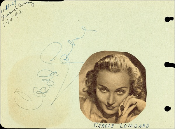 Lot 1057 Clark Gable and Carole Lombard