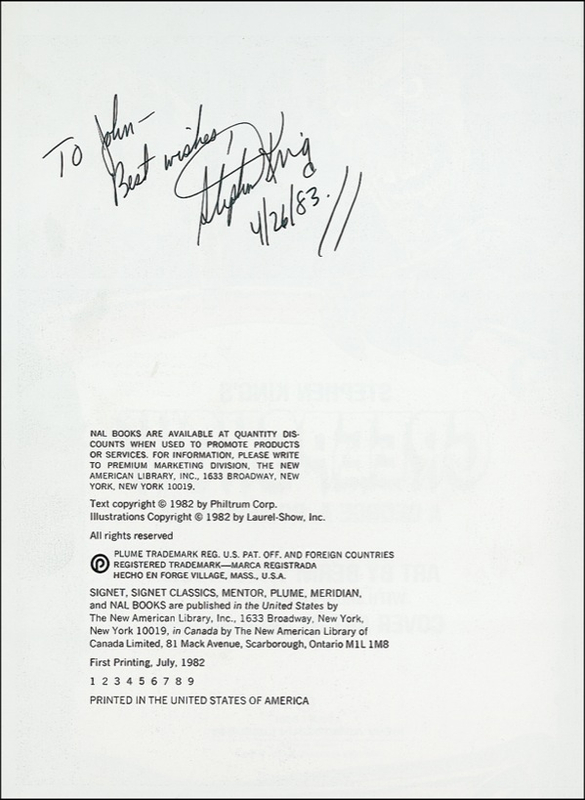 Lot 533 Stephen King