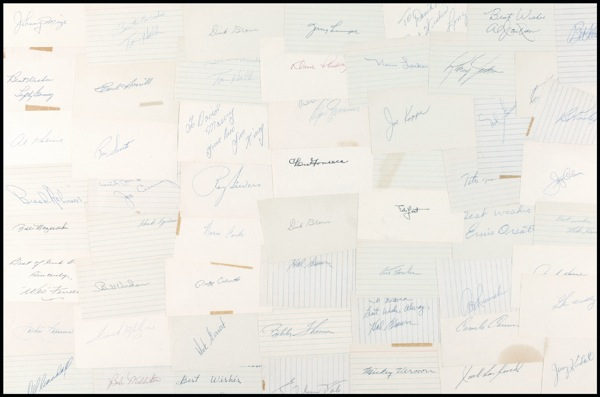 Lot 1340 Baseball Signatures