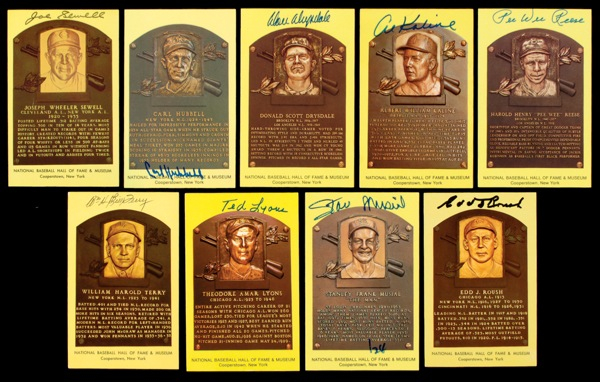 Lot 1331 Baseball Hall of Famers