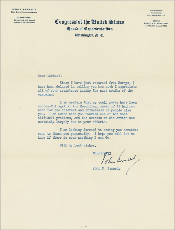 Lot 89 John F. Kennedy