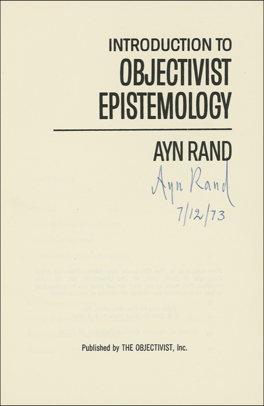 Lot 564 Ayn Rand