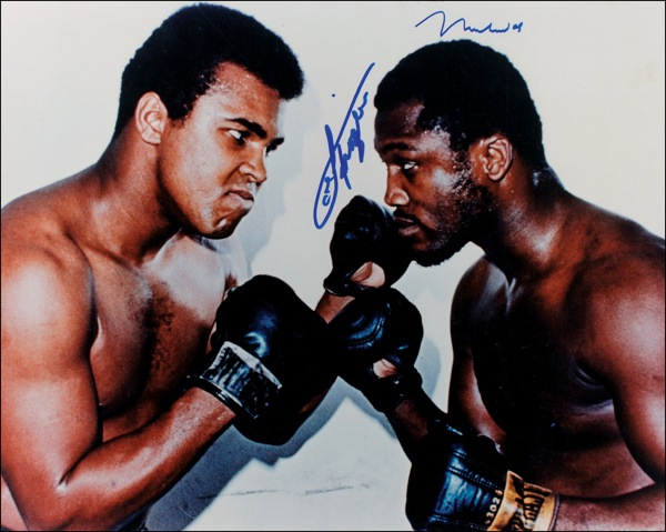 Lot 1309 Muhammad Ali and Joe Frazier