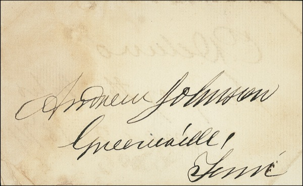 Lot 82 Andrew Johnson
