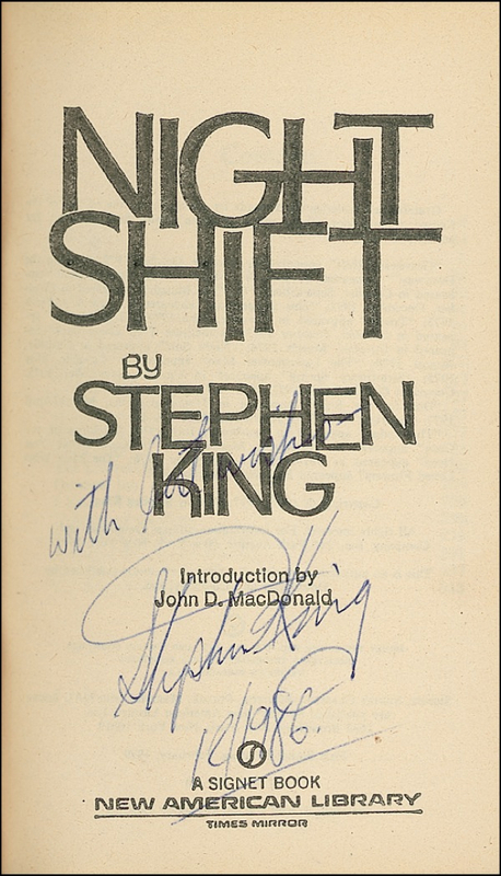Lot 537 Stephen King