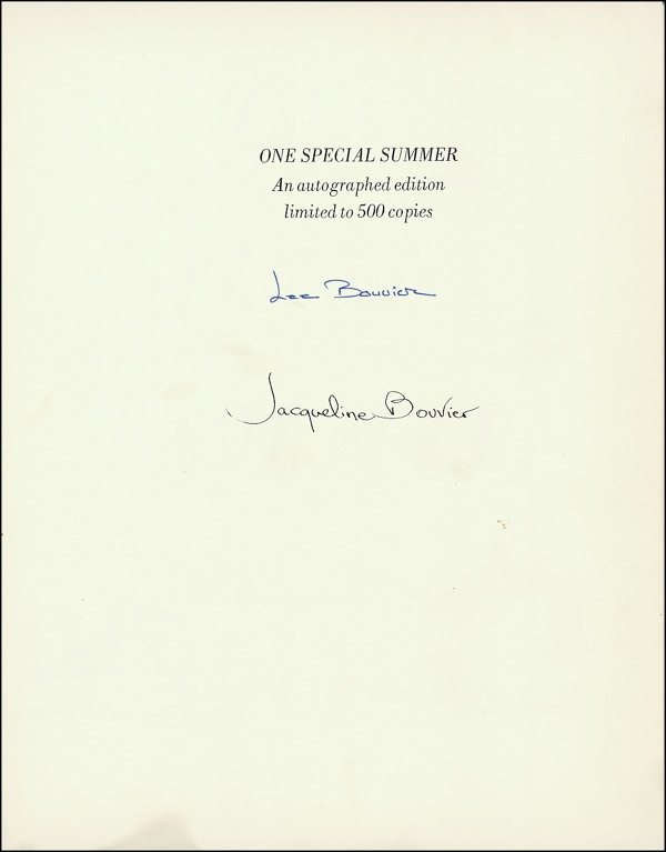 Lot 87 Jacqueline Kennedy and Lee Bouvier