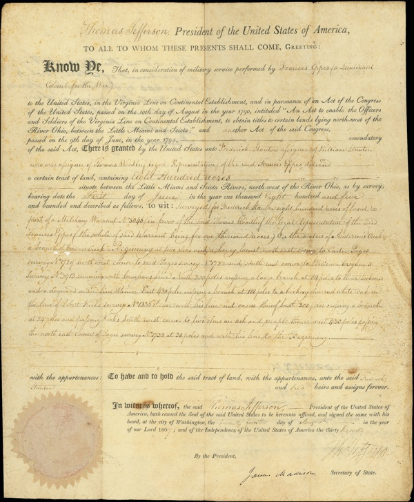 Lot 76 Thomas Jefferson and James Madison