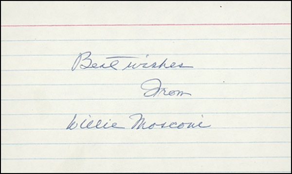 Lot 1494 Willie Mosconi and Willie Hoppe