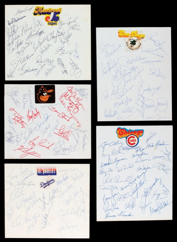 Lot 1342 Baseball Team Signatures