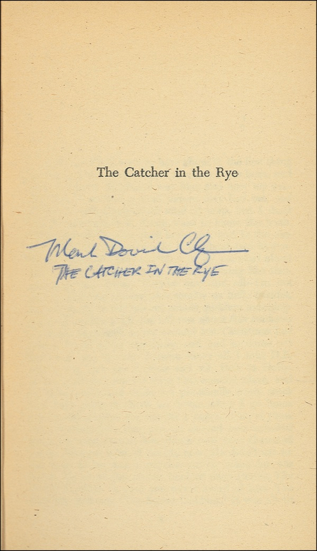 Lot 166 Beatles: Chapman, Mark David