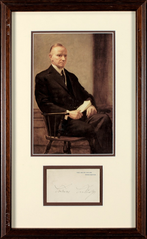 Lot 29 Calvin Coolidge
