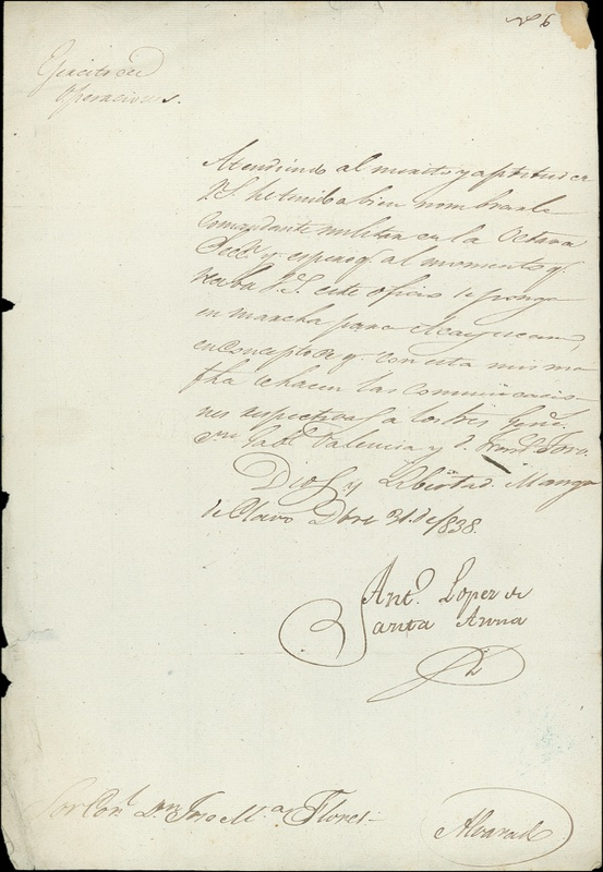 Lot 311 Antonio López de Santa Anna