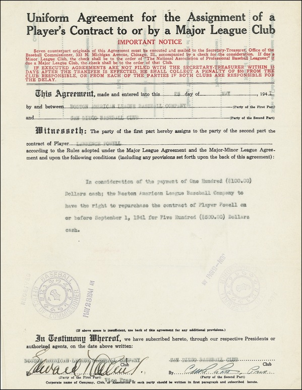 Lot 1383 Eddie Collins