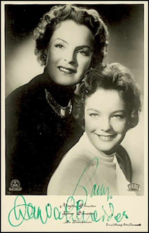 Lot 1222 Romy and Magda Schneider