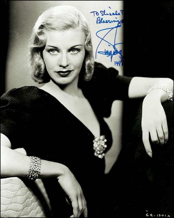 Lot 1215 Ginger Rogers
