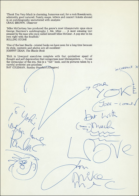 Lot 689 Beatles: McCartney, Paul