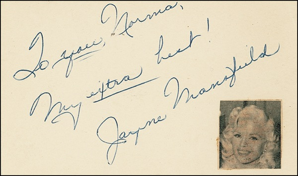 Lot 1149 Jayne Mansfield