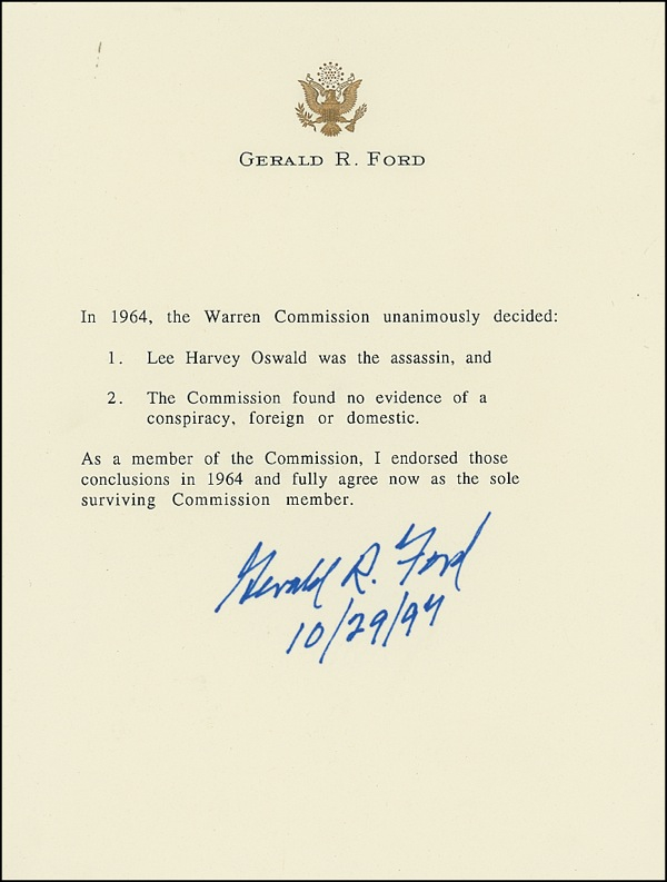 Lot 47 Gerald Ford