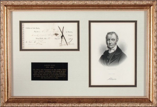 Lot 178 Aaron Burr
