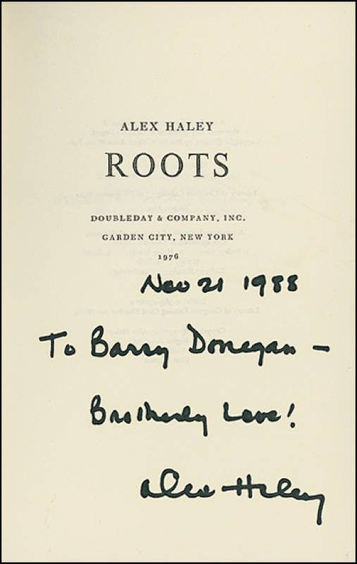 Lot 522 Alex Haley