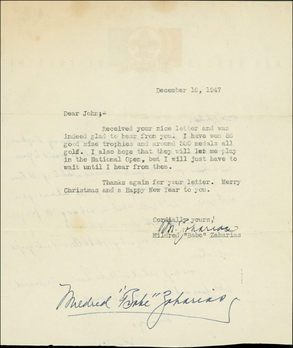 Lot 1389 Babe Didriksen