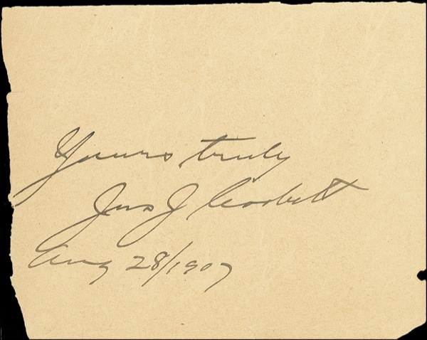 Lot 1385 James J. Corbett