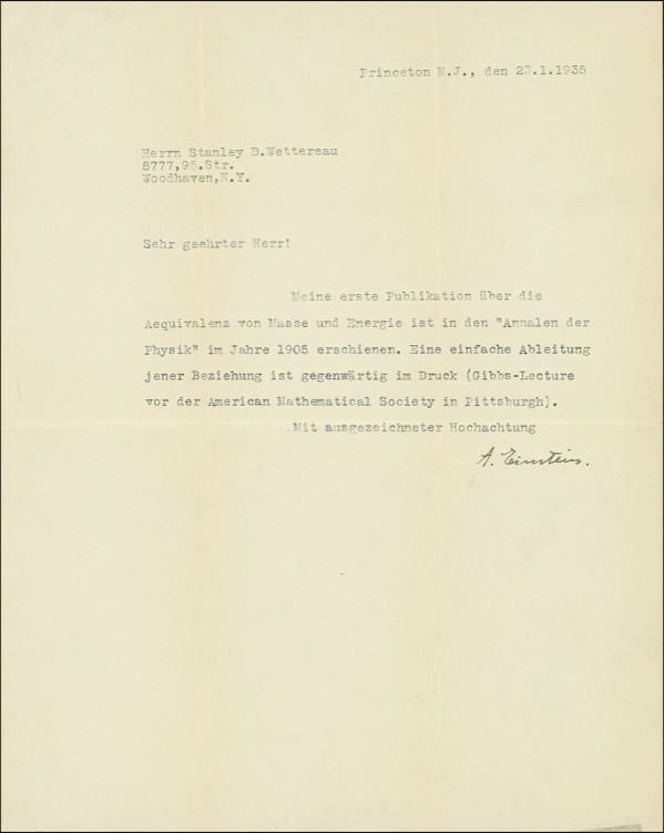 Lot 211 Albert Einstein