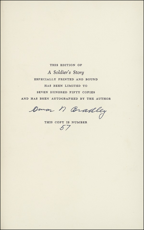 Lot 359 Omar N. Bradley