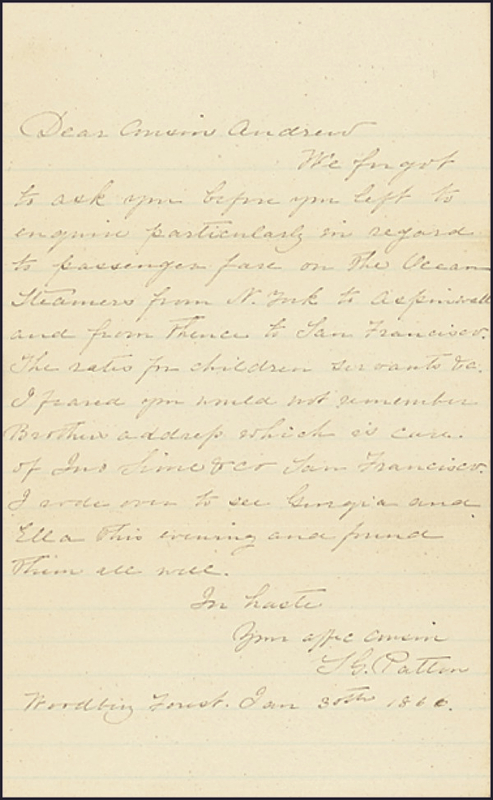 Lot 409 George S. Patton, Sr