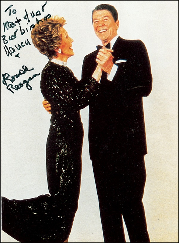 Lot 125 Ronald and Nancy Reagan