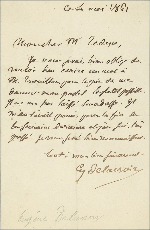 Lot 500 Eugène Delacroix