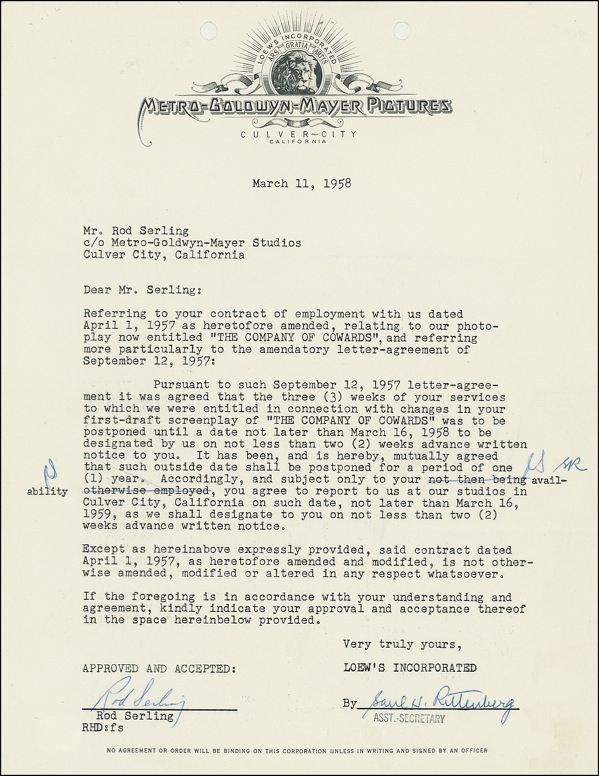 Lot 1226 Rod Serling