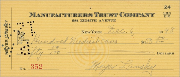 Lot 274 Meyer Lansky