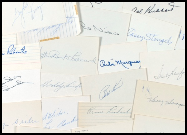 Lot 1337 Baseball Hall of Famers