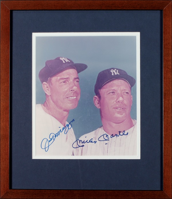 Lot 1394 Joe DiMaggio and Mickey Mantle