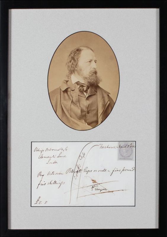 Lot 586 Alfred Lord Tennyson