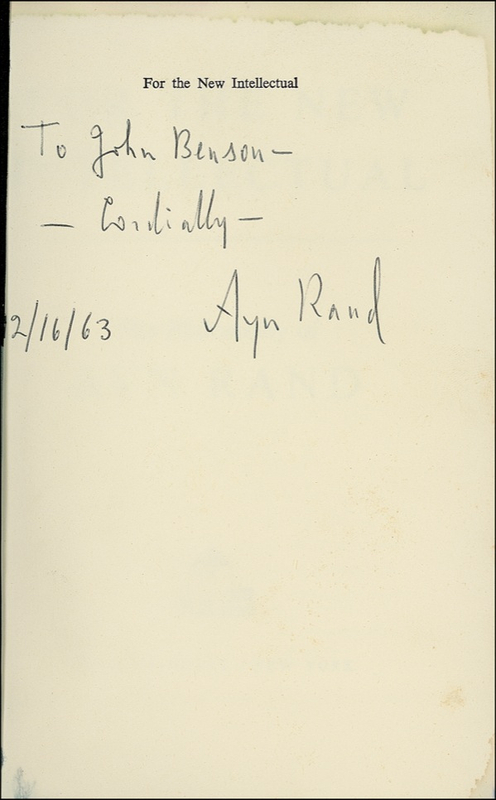 Lot 566 Ayn Rand
