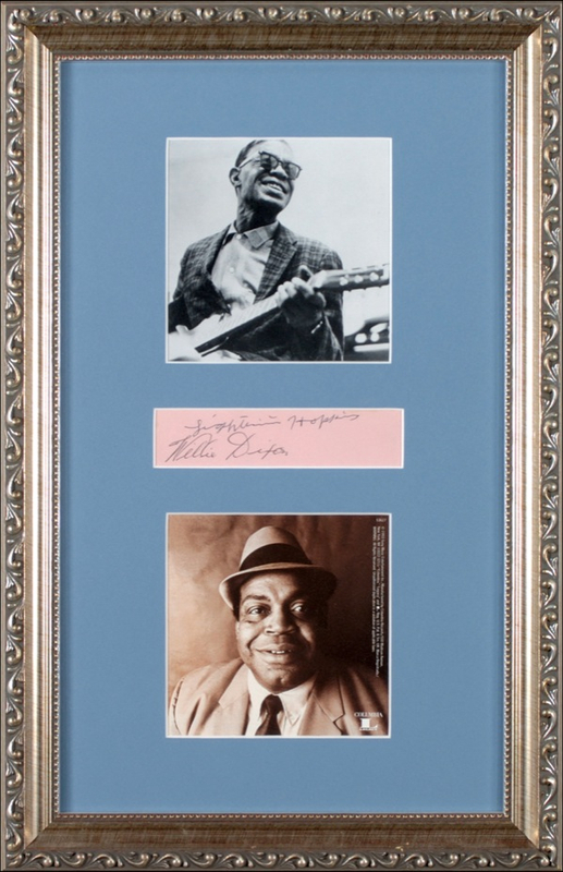 Lot 740 Willie Dixon and Lightnin’ Hopkins