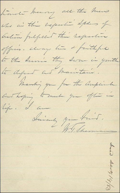 Lot 419 William T. Sherman