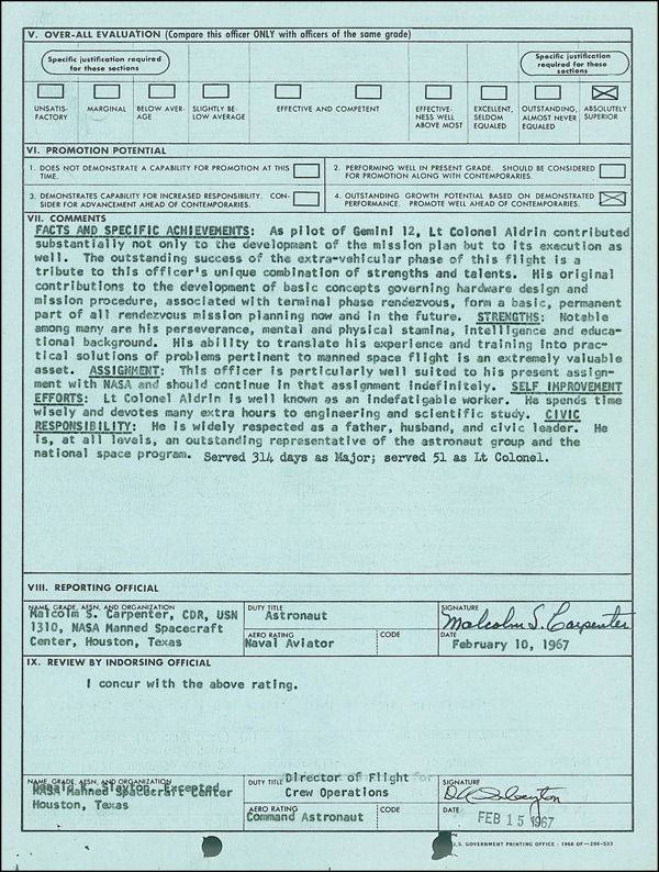 Lot 454 Scott Carpenter and Deke Slayton