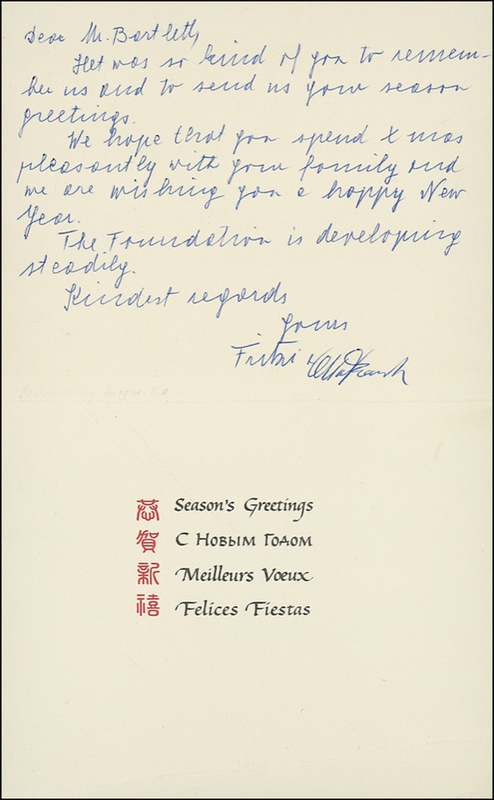 Lot 224 Otto Frank and Miep Gies