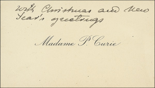 Lot 190 Marie Curie
