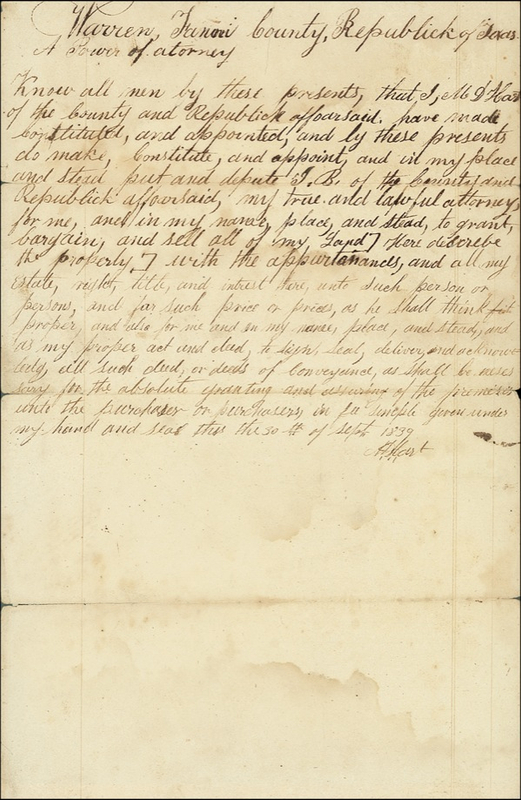 Lot 327 Texas: Hart, Martin D.