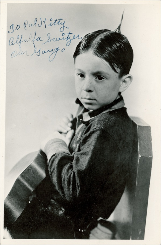 Lot 1180 Our Gang: Switzer, Carl “Alfalfa”