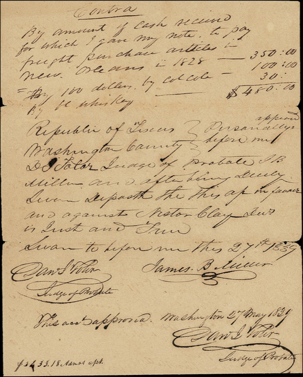 Lot 330 Texas: Oliver, James B.