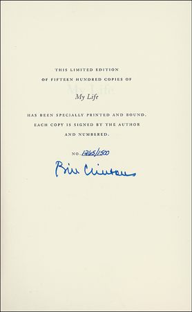Lot #22 Bill Clinton - Image 1