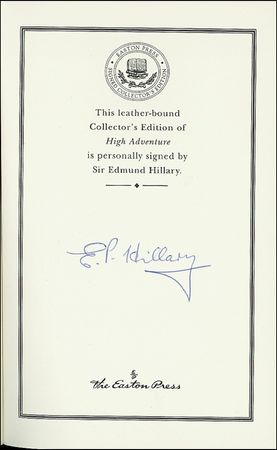 Lot #249 Edmund Hillary - Image 1